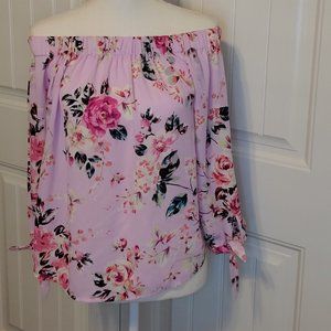 Express Off the Shoulder Floral Top
